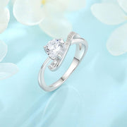 925 Prabos sidabrinis žiedas su cirkoniu