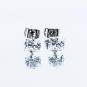 Auskarai su 6 mm cirkoniais