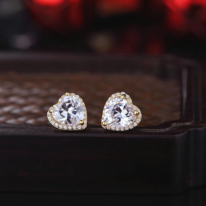 925 sidabriniai auskarai "Širdelės"