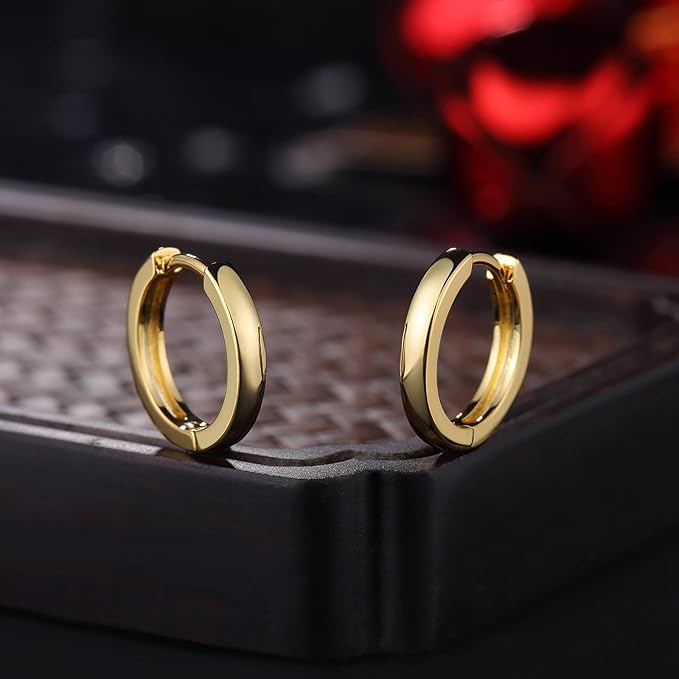 925 sidabriniai auskarai aukso spalvos