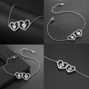 Dviejų širdelių apyrankė